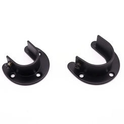 1Pcs Stainless Steel Clothes Rod Rail Holder Bracket For Wardrobe Curtain Shower Curtain Rod U-Shaped Flanges Holder Seat