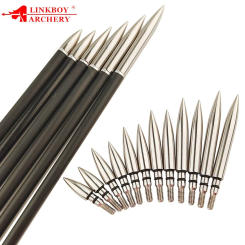 12Pcs 100-300gr OD 7.14/7.6/7.94mm Arrow Field Points Screw-In Arrowheads Target Practice for Hunting Accessories
