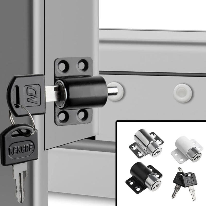 Description Picture 6 of itemSliding Sash Door Lock Key Aluminum Child Safety Protection Antitheft Security Set  Lock Fastener Limiter Door Window Locks