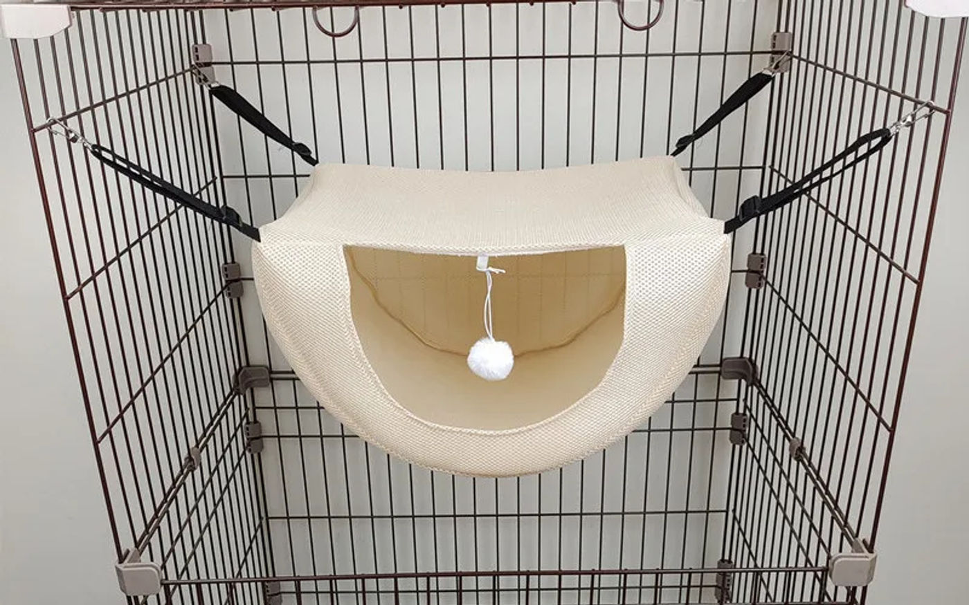 Description Picture 4 of itemMesh Cat Cage Hammock Cat Sunny Window Seat Mount Pet Cat Hammock Comfortable Pet Bed Shelf Seat Beds cama para gatos고양이 숨숨집