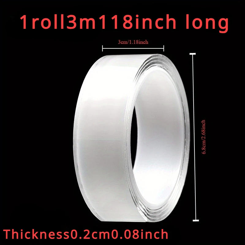 Description Picture 3 of item3M Length Thicked and Viscosited Magic Nano Tape Double-sided Adhesive Tape Is Fixed on the Wall without Leaving Traces