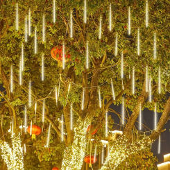 LED Meteor Shower Light Garden Decor 8 Tubes 30/50cm EU/US Plug Fairy Light Wedding Holiday String Light Christmas Decoration