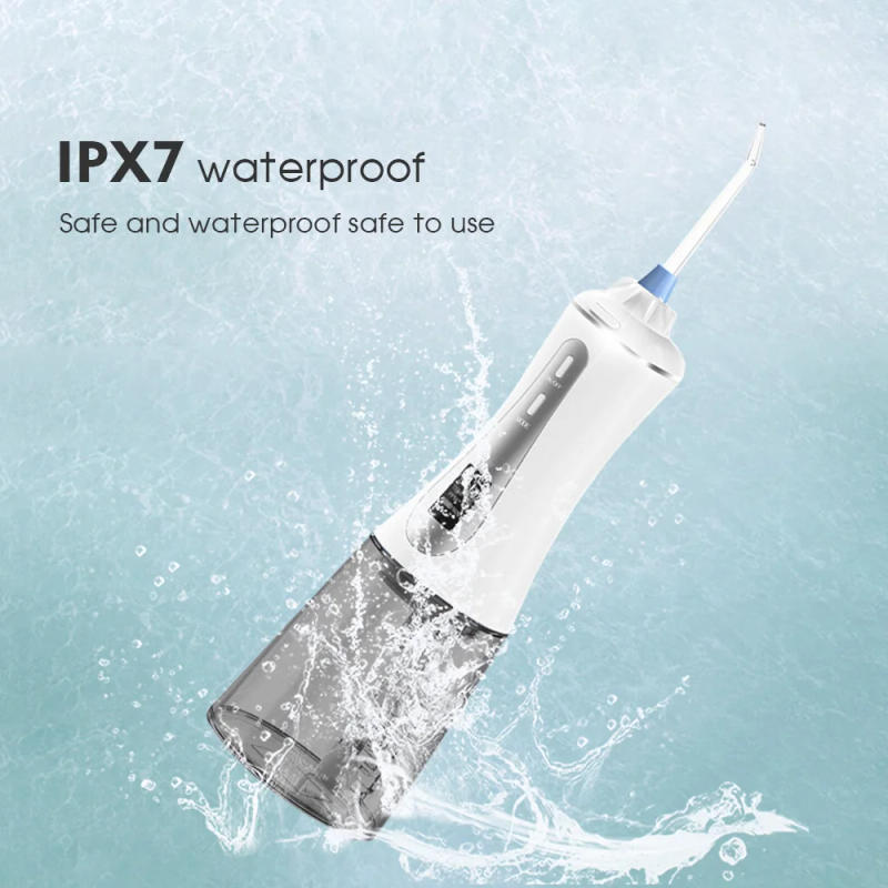 Description Picture 6 of itemOLED Screen Inductive 5 Mode Rechargeable Water Floss For False Dental Teeth Cleaner Jet Electric Oral Irrigator 350ml Tank