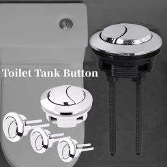 Universal Dual Flush Toilet Water Tank Button Round Shape Toilet Push Dual Flush Buttons Bathroom Push Switch 58/48/38mm