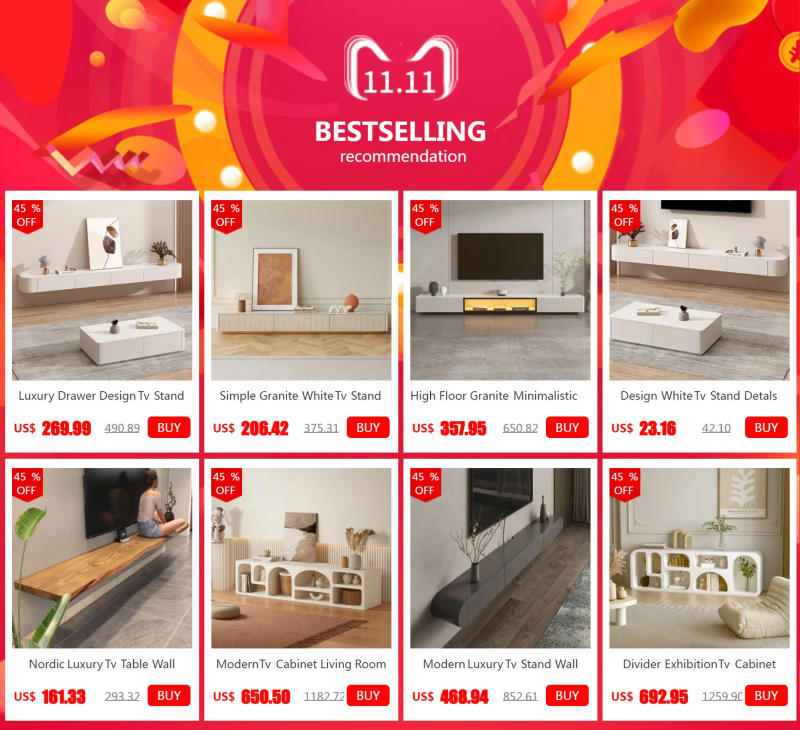 Description Picture 2 of itemLiving Room Nordic Tv Stand Simple Wood Partitions Display Tv Cabinet Minimalistic Storage Muebles Para Tv Furniture Supplies