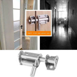 Stainless Steel Lock Hasp Sliding Bolt Safety Hardware Wooden Door Latch Antirust For Office Appliance Wood Furniture Repair
