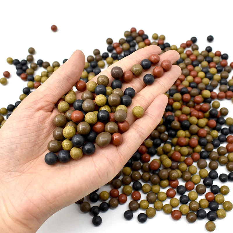 Description Picture 3 of item100pcs Multi-Colored 8mm Safety Mud Ball Slingshot Accessories Super Hard Ceramic Balls Outdoor Hunting Slingshot Slingshot Ammo