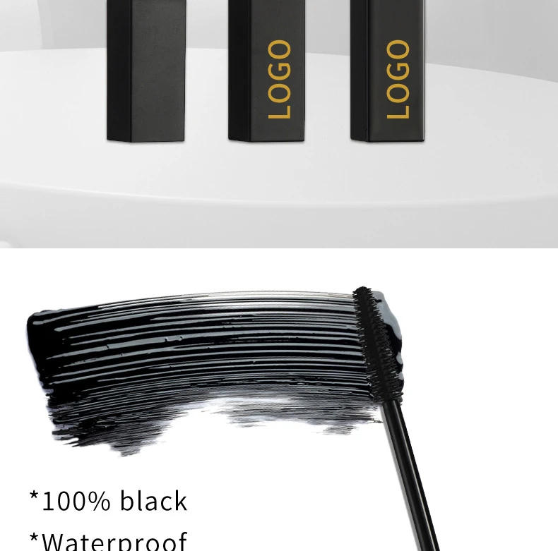 Description Picture 4 of itemPrivate Label Mascara Custom Bulk Black Square Tube Lengthening Non-smudge Volumizing Waterproof Fast-Dry Long-lasting Makeup