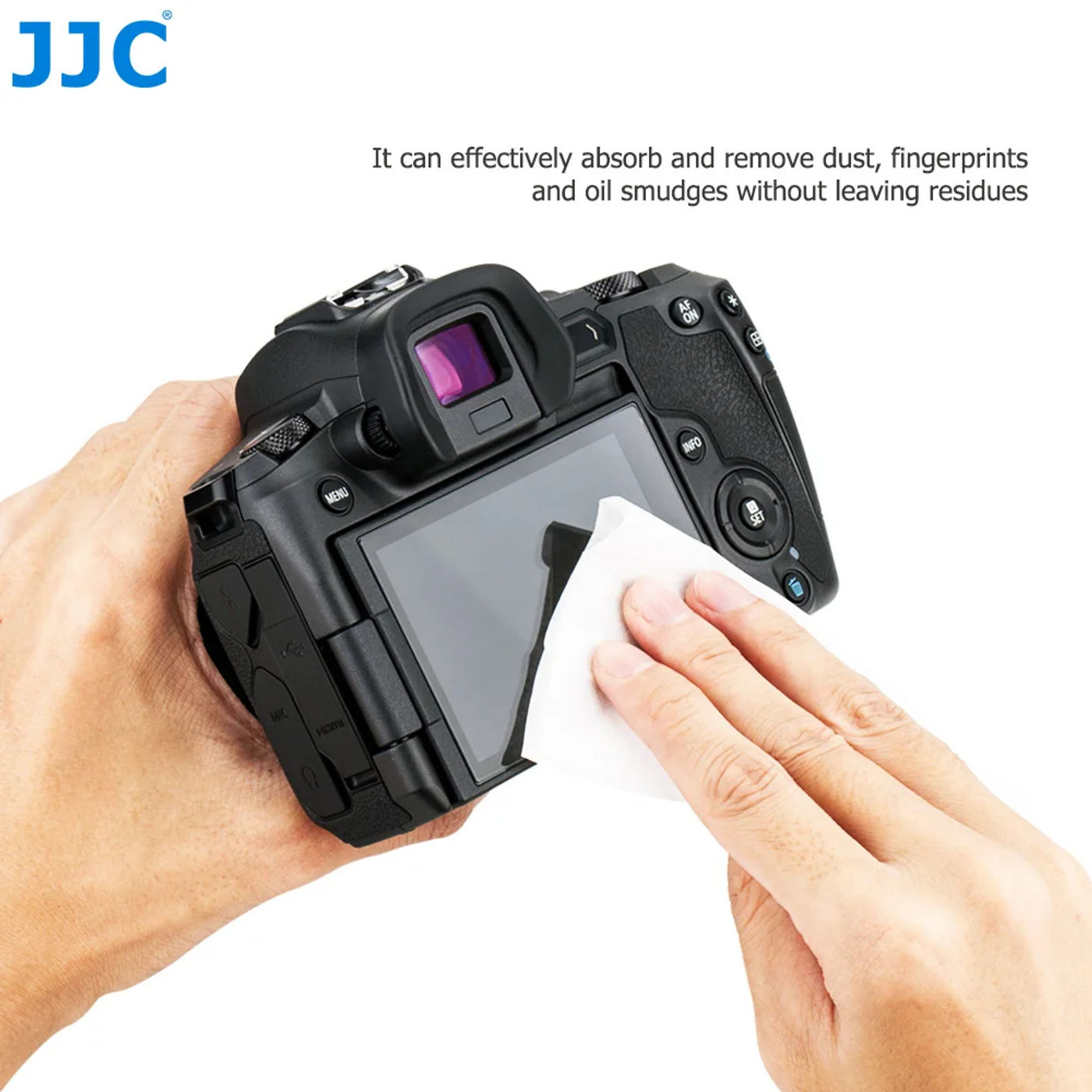 Description Picture 5 of itemJJC 110Pcs Moist Cleaning Wipe Glasses Cleaner Pre-moistened Lens Cleaning Cloths for Camera Lens, Eyeglass, Smart Phone, Tablet