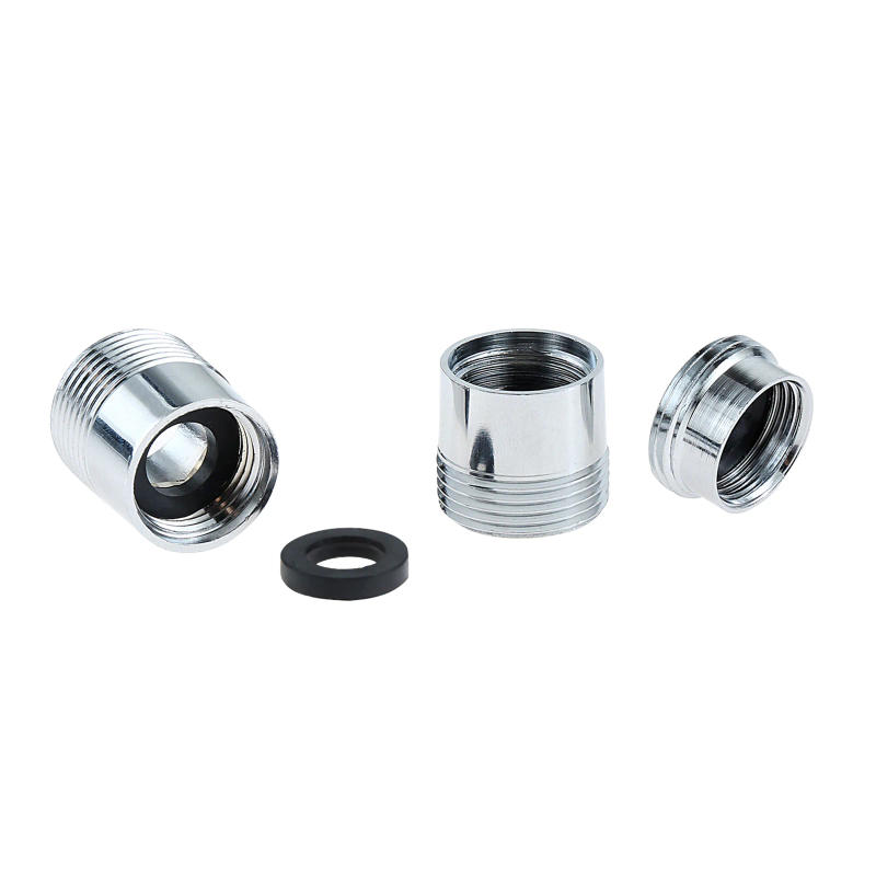 Description Picture 6 of itemThread Female 20mm To Male 25mm Silver Brass Kitchen Faucet Shower Head Connector Adapter Reducing Joint Lengthen Washer Fitting