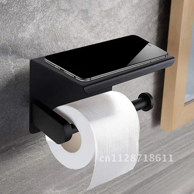 Description Picture 2 of itemSteel bathroom hardware equipment for toilet paper holder Wall Mounted Towel Holder Toilet Roll Holder Stainless Shelf