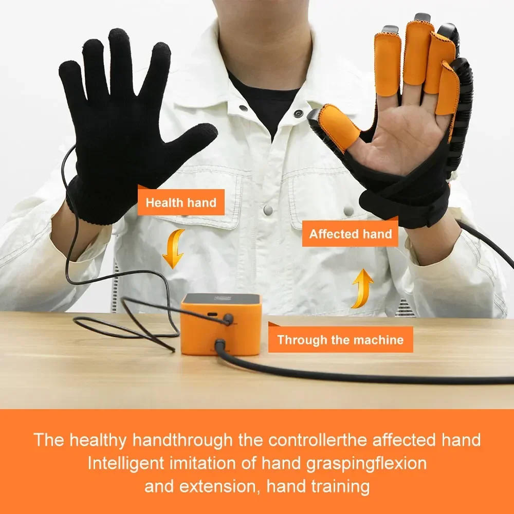 Description Picture 6 of itemHand Rehabilitation Robot Gloves Hemiplegia Finger Physiotherapy Glove Stroke Recovery Equipment Cerebral Infarction Training
