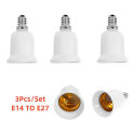 3Pcs E14 to E27 Lamp Bulb Socket base Holder Converter 110v 220V Light Adapter Conversion Fireproof home room Lighting