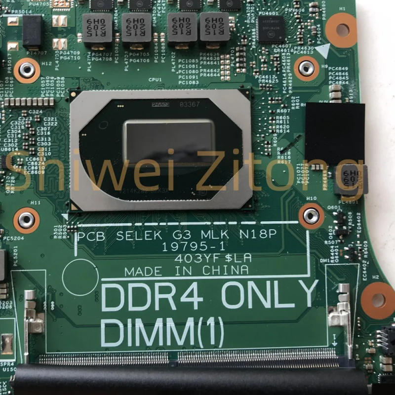 Description Picture 4 of item19795-1 For Dell G3 3500 G5 5500 Laptop Motherboard CN-0D1G65 0D1G65 028HKV 0HW9CF 0HN4GN PPRNR Mainboard I5 I7 GPU GTX1650 GPU