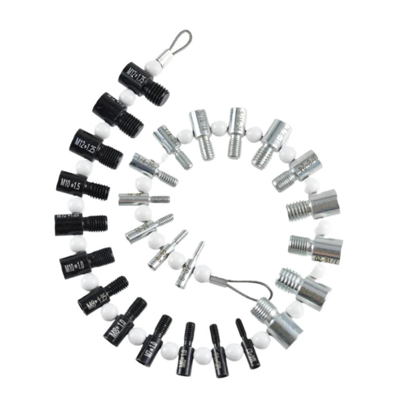 Description Picture 6 of itemUniversal Nut & Bolt Thread Checker Lightweight Inch & Metric Thread Tester 23 Inch & 21 Metric Sizes Bolt 26 Male/Female Gauges