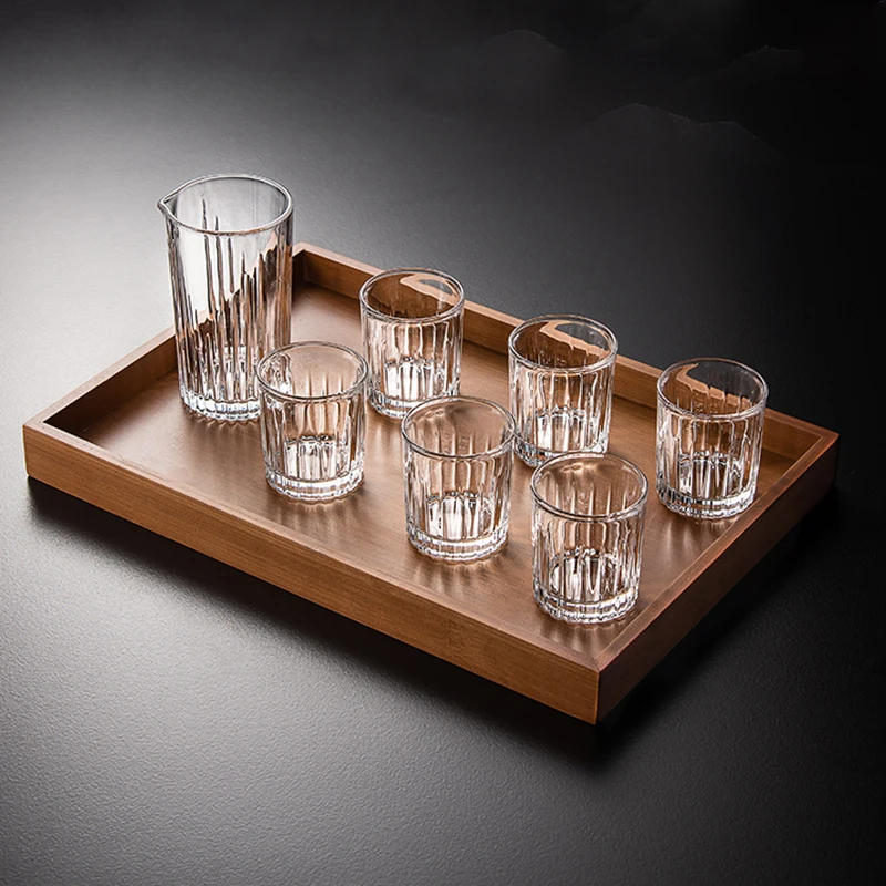 Description Picture 3 of item6pcs Set Diamond Painting Glass Spirits Cup Wine Glass Cup Whiskey Engraved Goblet Home Bar Drinkwares Transparent Wedding Gifts