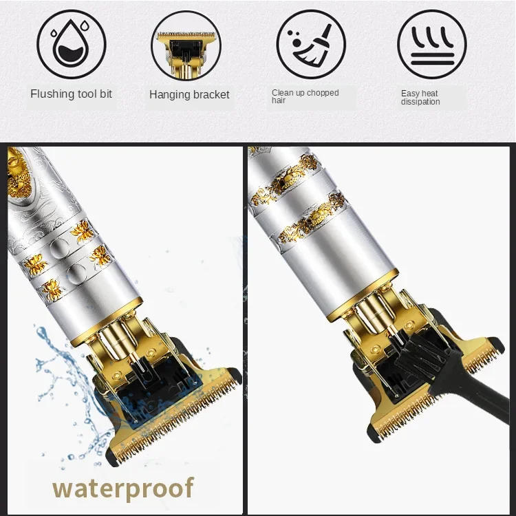 Description Picture 4 of itemHair Trimmer Professional Razor Trimmer Cordless 2-in-1 Beard Men's Home Gift Shaver perfilador barba