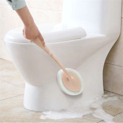1pc Long Handle Sponge Cleaning Brush For Tile Bathtub And Pool - Efficient Bathroom Cleaning Tool Bathroom Accessories