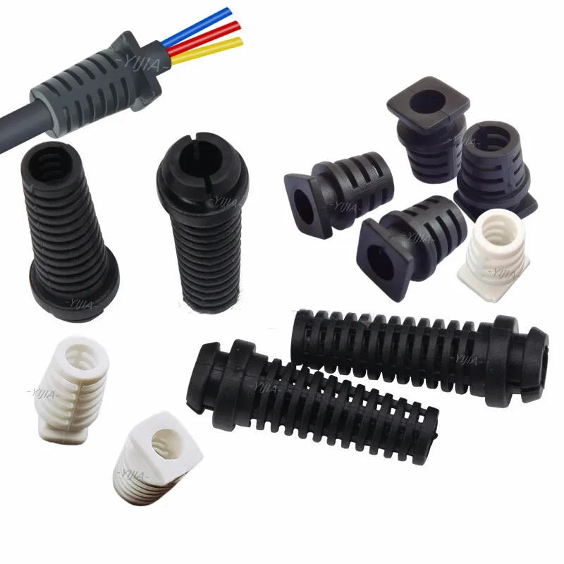 Description Picture 2 of item10pcs Cable Gland Connector Rubber Strain Relief Cord Boot Protector 4.6/5.2/6mm Wire Cable Sleeve Cellphone Charger Power Tool