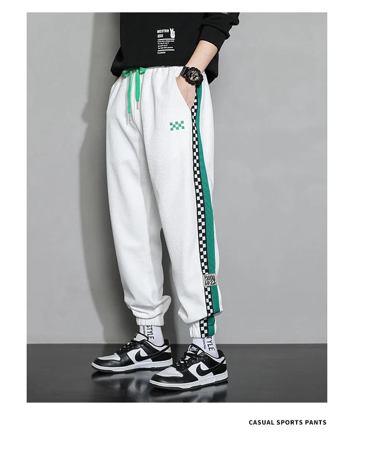 Description Picture 3 of item2023 Spring New Men's Leggings Casual Pants Hong Kong Style Versatile Fashion Men's Loose Sports Pants M-5XL