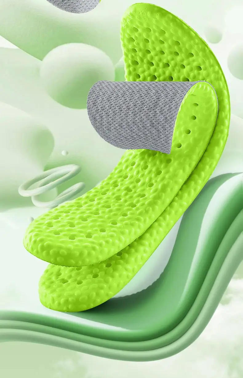 Description Picture 6 of itemSoft Massage Insoles Women Men Breathable Arch Support Shoe Sole Pads Unisex Deodorant Memory Sponge Sports Feet Care Inserts