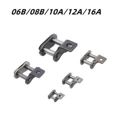 06B/08B/10A/12A/16A Single Bend Plate Full Buckle Chain Buckle Carbon Steel Industrial Transmission Roller Chain