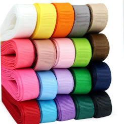 10 Meters Solid Grosgrain Ribbon Double Face Fabric for Gift Wrapping Wedding Decoration Sewing Crafts DIY Hair Bows Wholesale