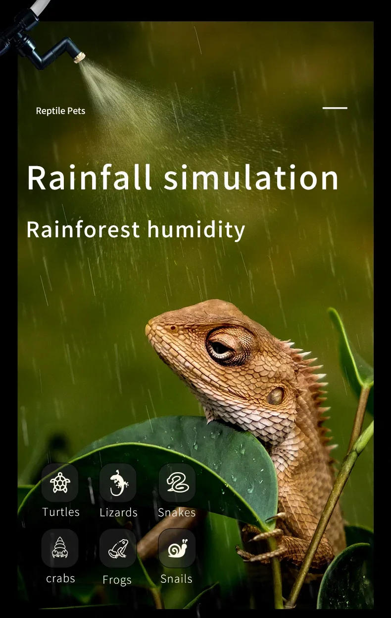 Description Picture 3 of itemReptile Terrarium Humidifier Fogger Mister For Frog Turtle Snake Lizard Humidifier With Hose For Vivarium Terrarium Fogger