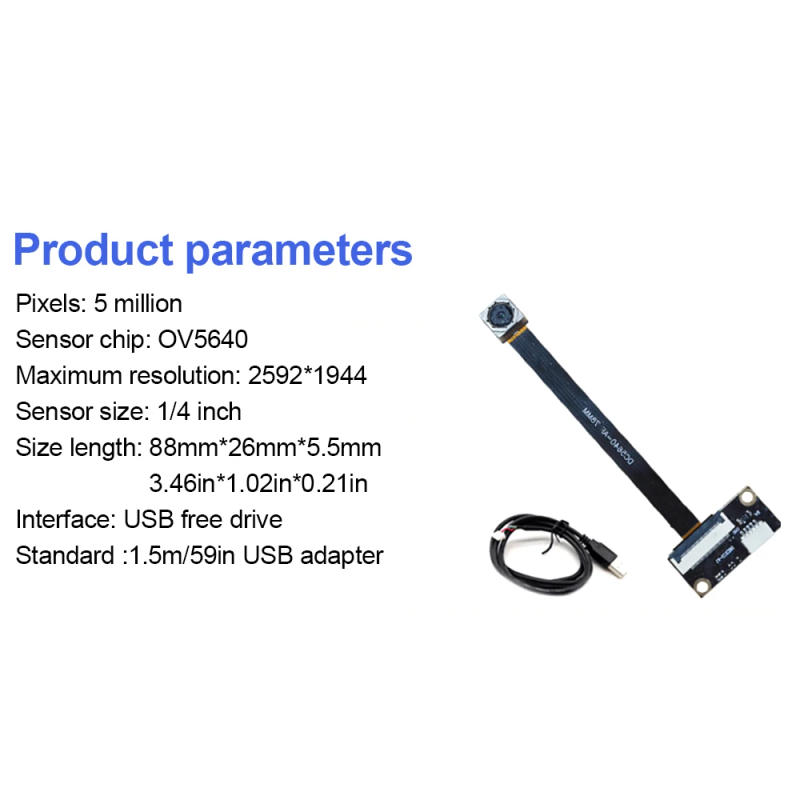 Description Picture 2 of itemOV5640 5 Million Video Camera Module Notebook Auto-Focus Fixed-Focus USB Drive-Free Module For DIY Electronic Component
