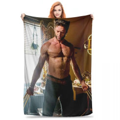 Hugh Jackman Blanket Fleece Lightweight Sofa Throw Blankets For Couch Bedding Travel Throws Bedspread Quilt