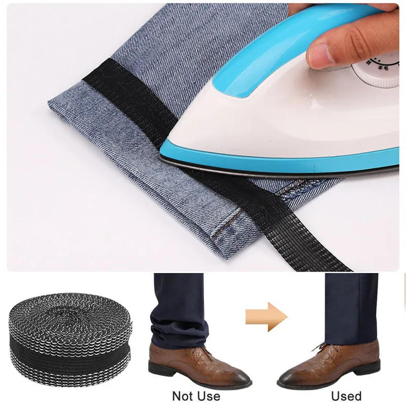 Description Picture 5 of itemSelf-Adhesive Pants Paste Iron on Pants Edge Shorten Repair Pants for Jeans Garments and Jeans Apparel DIY Sewing Fabrics