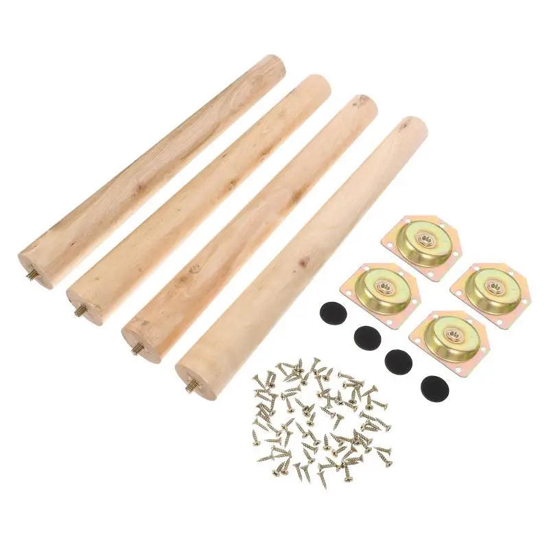 Description Picture 2 of item4 Sets Couch Leg Furniture Feet Wood Table Leg For Sofa Cabinet Tea Table
