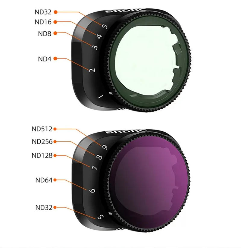 Description Picture 4 of itemBRDRC ND Filter Set Compatible with DJI Mini 3/Mini 3 Pro,Multi Coated HD Optical Glass,  Neutral Density Drone Filter Accessory