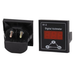 Voltage Meter 91 3 Digital Voltmeter For Gasoline Diesel Generator Set Accessories 220V 380V Single Phase 3 Phase Voltage Meter