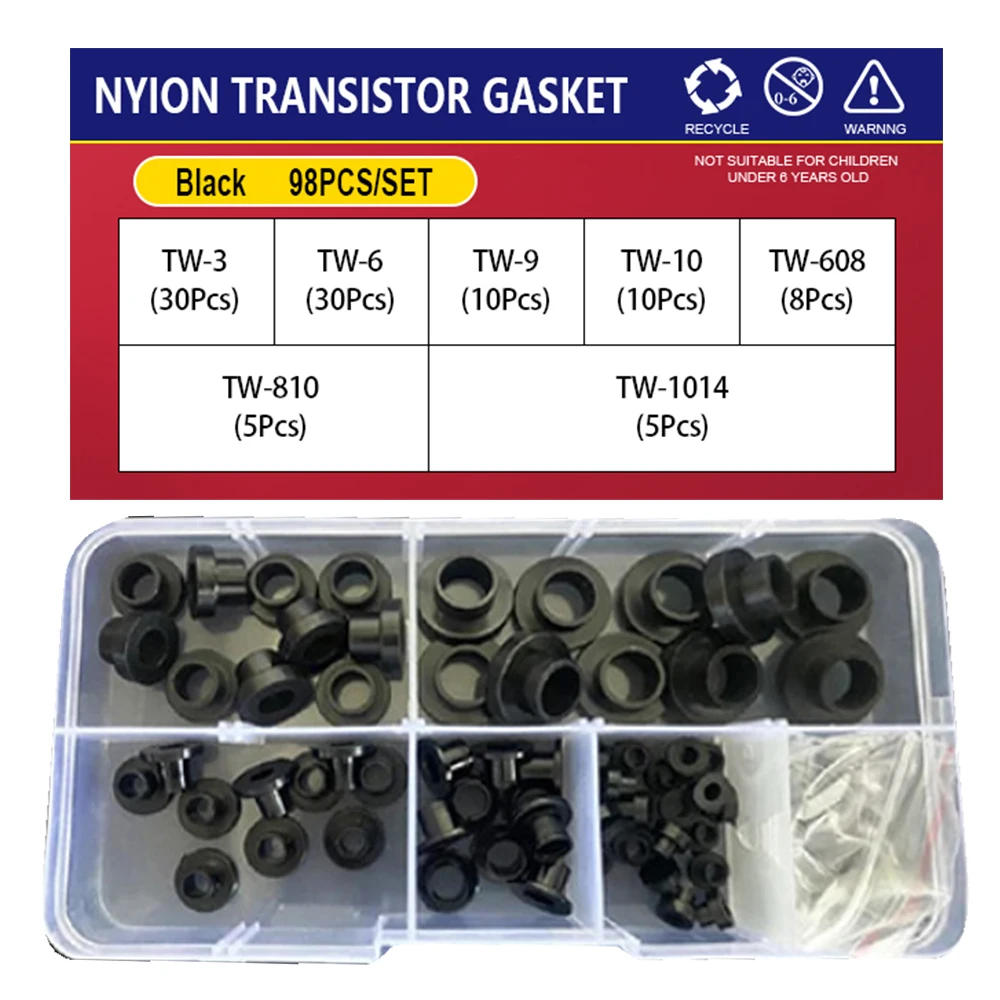 Description Picture 5 of itemM2 M3 M4 M5 M6 M8 M10 M12 M14 M20 PVC Washers Set Hard Plastic Nylon Gasket Transparent Insulation Flat Paded Assortment Kit