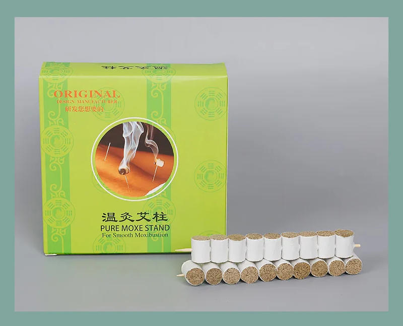 Description Picture 4 of itemMini Moxa Stick Pure Moxa Stick for Moxibustion 200pcs/box High Quality Extract Chinese Medicine Moxa Roll Warm Moxibustion Post