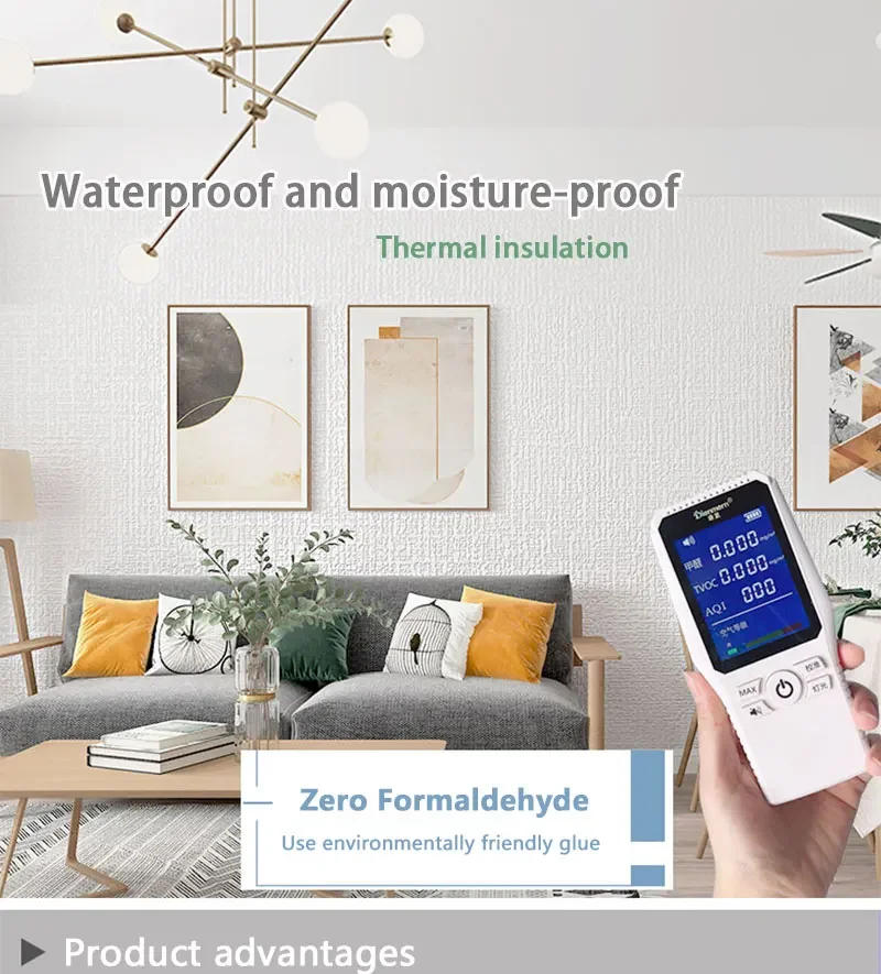 Description Picture 2 of item10m Self Adhesive 3d wall panel Wallpaper Foam Soundproof Waterproof 3D Wall Sticker New Design Bedroom Wallpaper Thickening