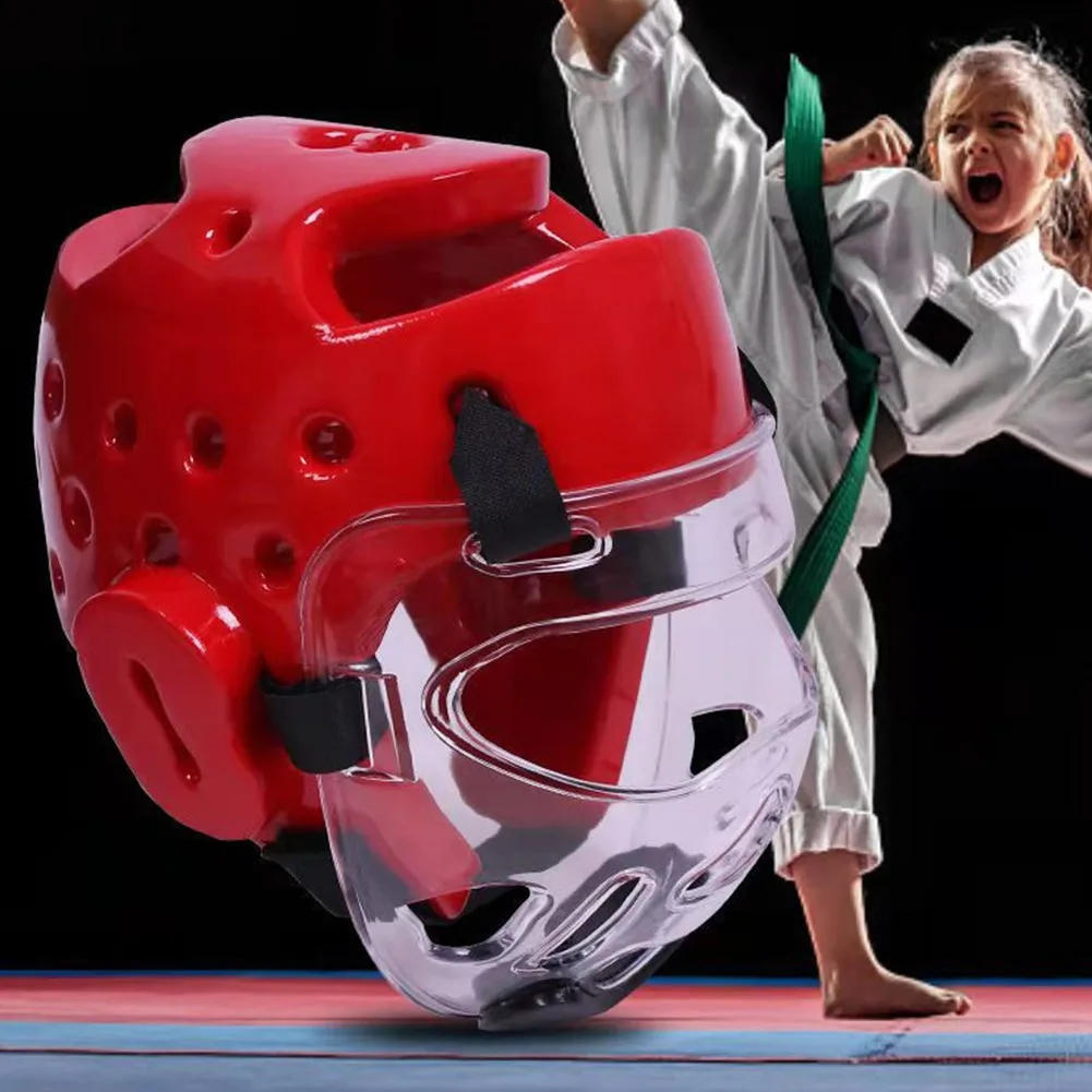 Description Picture 4 of itemProfessional Taekwondo head protector MMA Helmet Muay Thai Boxing Taekwondo Karate Guard Head WTF Kickboxing