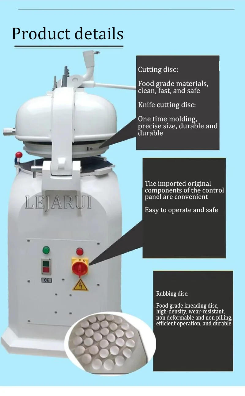 Description Picture 5 of itemBakery Round Bread Bun Pizza Dough Divider Rounder Automatic Dough Rounder And Divider Cutter Ball Rounding Making Machine Maker