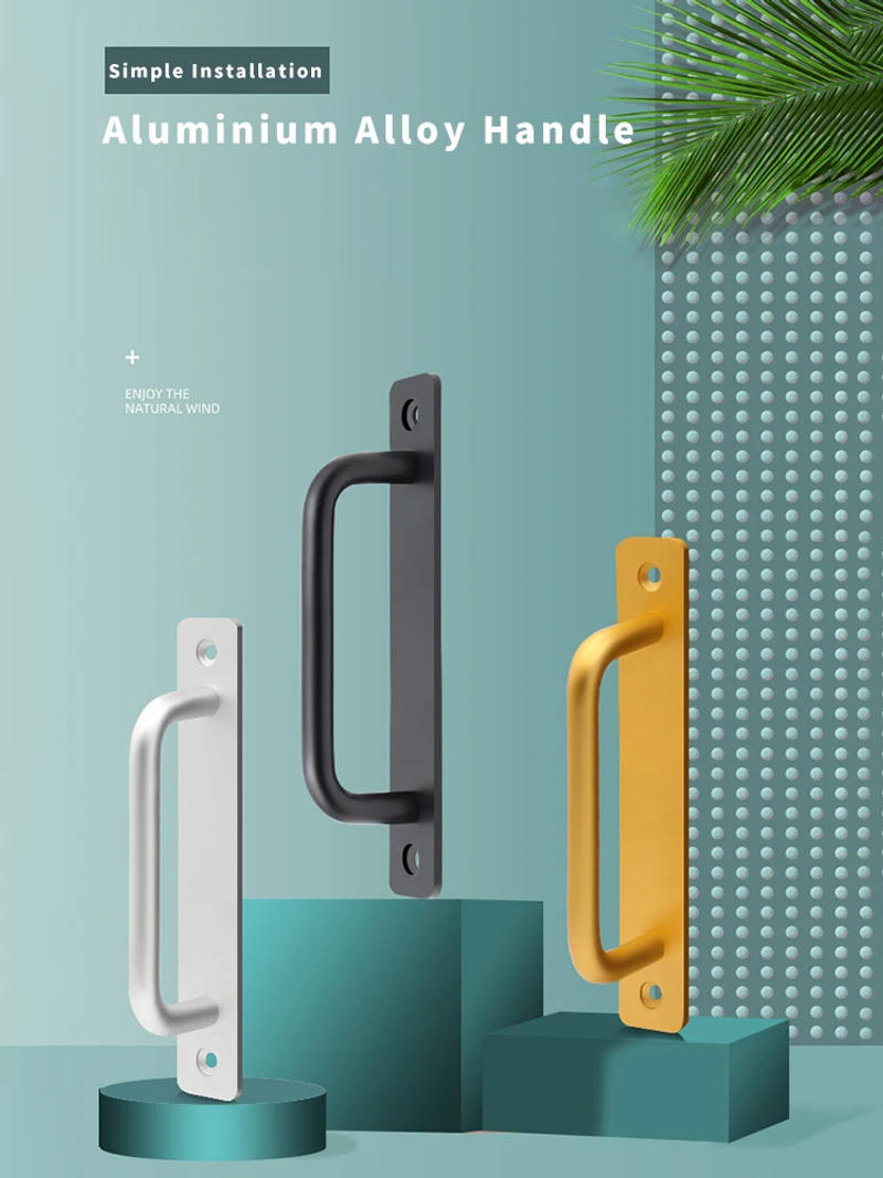 Description Picture 5 of itemSliding Knurled Handles For Furniture Aluminum Accessories Door Handle And Window pull 128mm 10Pcs/set