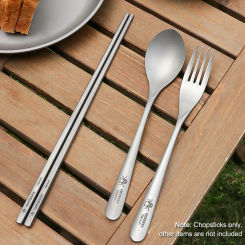 Lightweight Titanium Chopsticks Spoon Fork for Noodles Rice Cutlery Cookware for Home Outdoor Camping Hiking Picnic Tableware