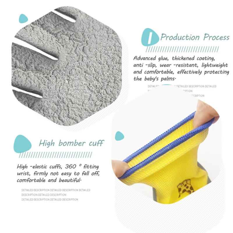 Description Picture 4 of itemSafety Protector Gardening Gloves Non-Slip Breathable Garden Glove Durable Children Protective Gloves Kids