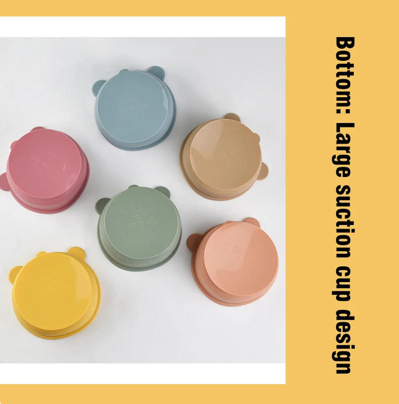 Description Picture 3 of itemBaby Silicone Complementary Food Bowl Silicone Children Learning to Eat Rice Bowl Baby Snail Suction Cup Bowl