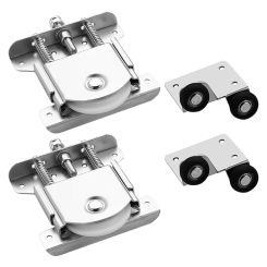 Sliding Wardrobe Door Pulley Metal Wheel Bearing Bearings Pulleys Hardware Cabinet Window Steel Glass Chain Lock