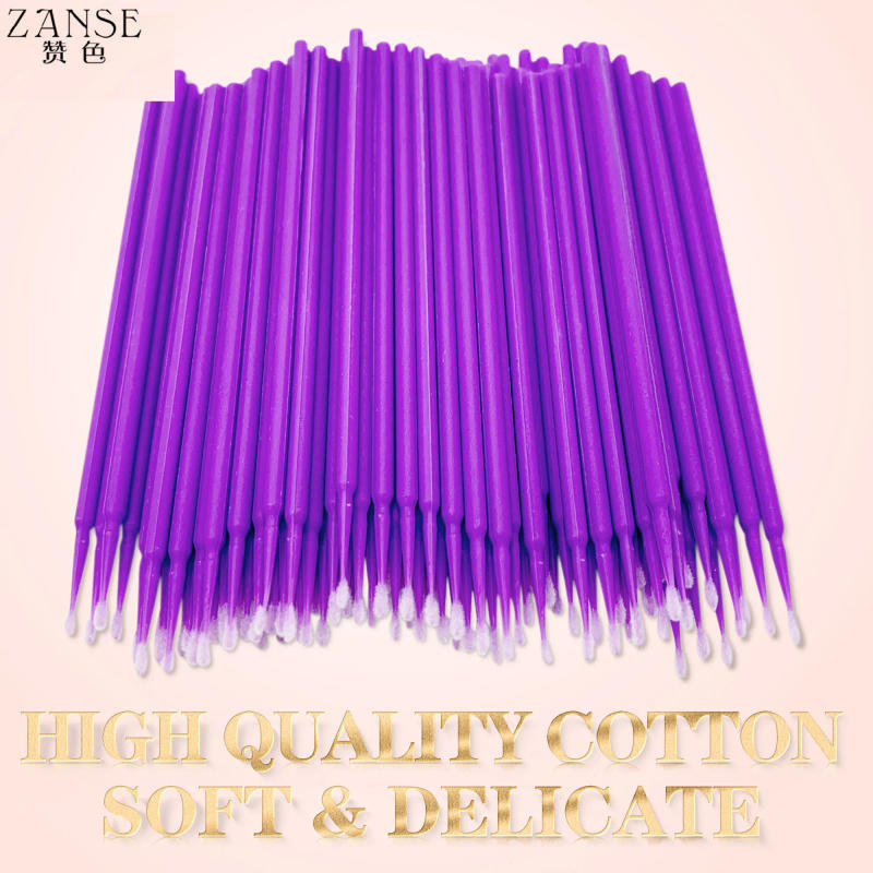 Description Picture 2 of item100pcs Disposable Micro Brush Mascara Wands Applicator Lash Removing Swab Microbrush Eyelash Extension Makeup brushes Tools