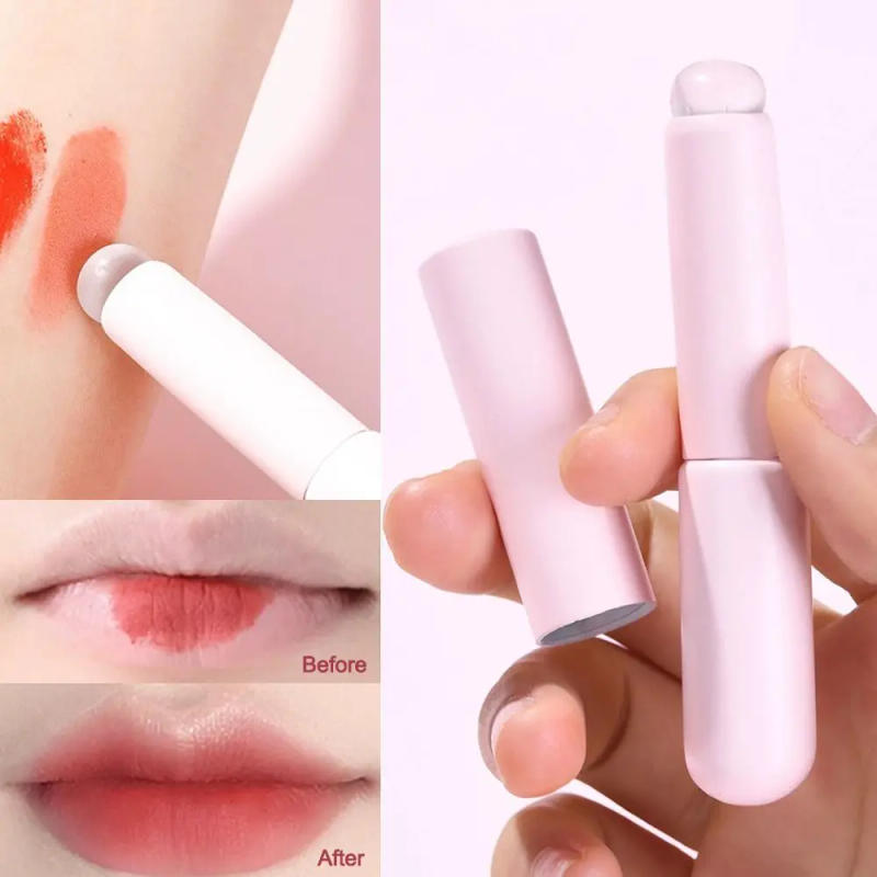 Description Picture 2 of itemReusable Lip Brushes Multifunction Round Head Silicone Lipstick Brush Applicator Elastic Lip Gloss Makeup Brushes Woman