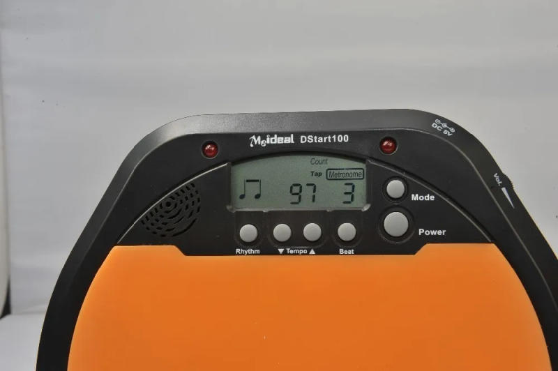 Description Picture 6 of itemNew Meideal Portable DS100 Drums Electronic Drum Training Pad Drum Tutor - Black + Orange