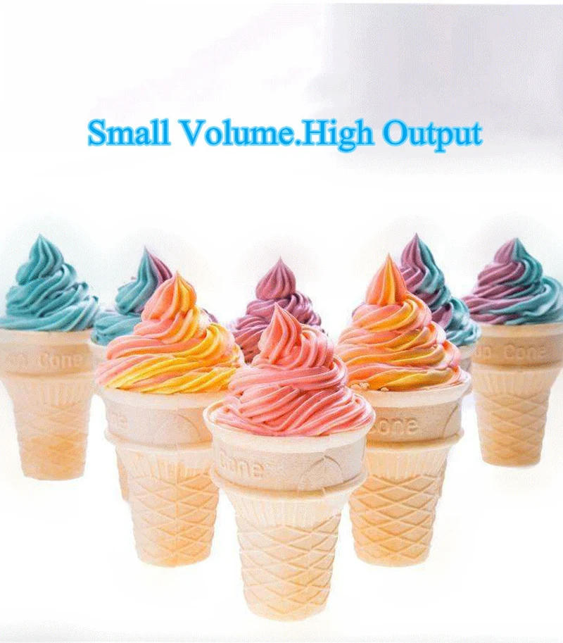 Description Picture 5 of item3 Flavors Automatic Soft Serve Commercial Ice Cream Machine Icecream Gelato Making Ice Cream Makers