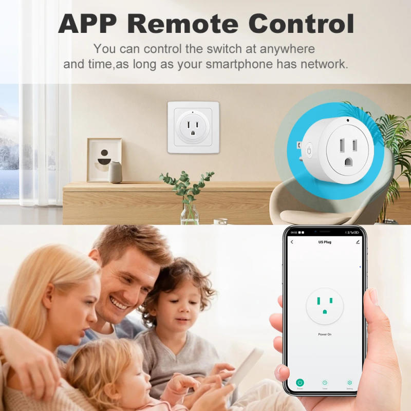 Description Picture 5 of itemTuya Smart Life Wifi Plug US Socket Wireless Switch Smart Home App Timer Scene Linkage Support Alexa Google Home Voice Assitant