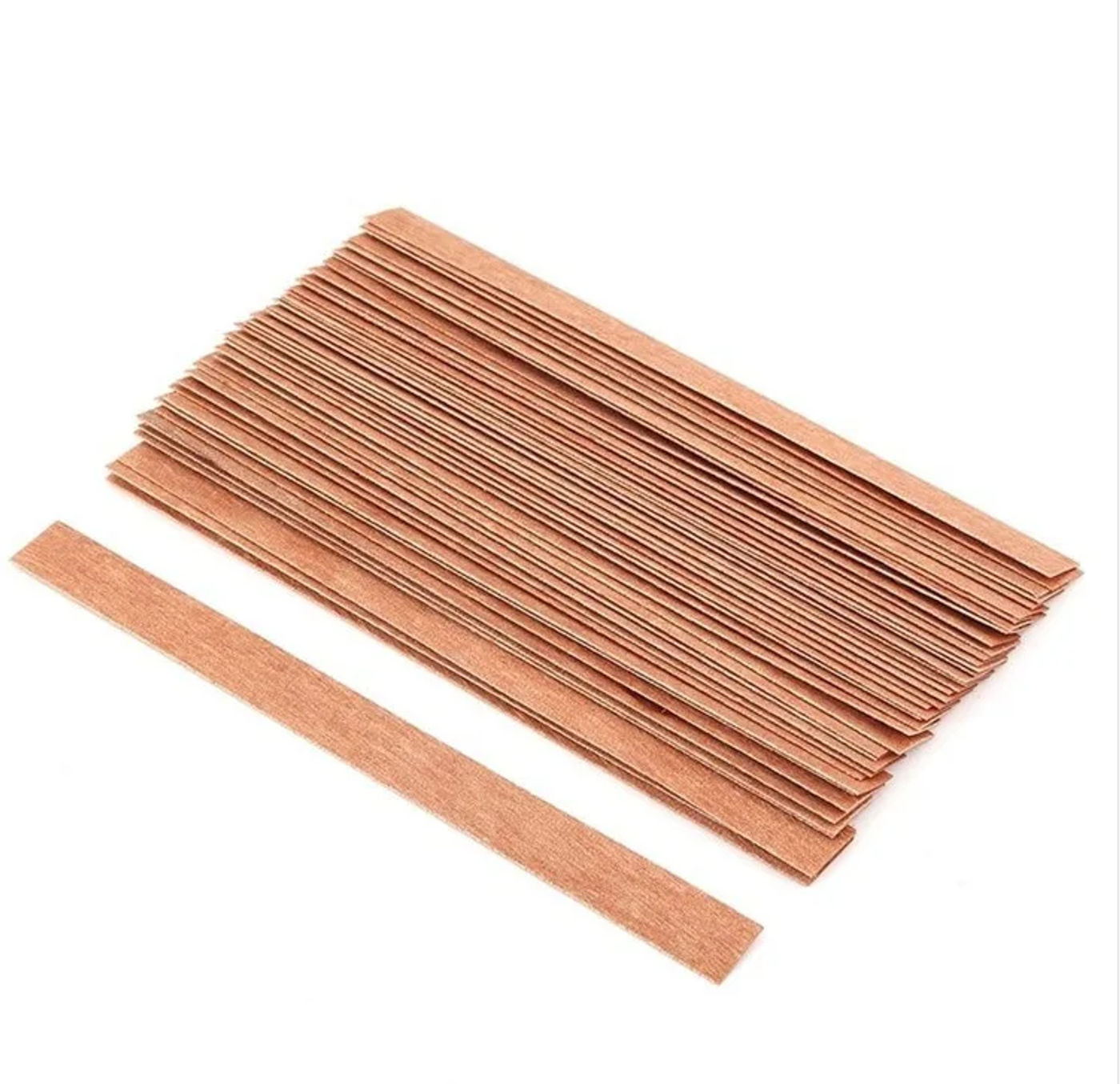 Description Picture 5 of item100pcs Wooden Candle Wicks Candle Making Wicks with Sustainer Tab 6~19mm Naturally Smokeless Wood Core for DIY Candle Jar Making